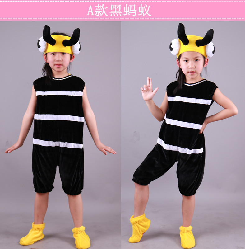 Trang phục con kiến ​​nhỏ Trẻ em mất con kiến ​​biểu diễn quần áo con kiến ​​băng qua sông câu chuyện cổ tích - Trang phục trang phục động vật biển cho bé yêu