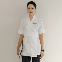 Like Wind Beautician Working Clothes Woman Spring Autumn Season Middle Sleeve High-end Foot Bath Health Preserving Clubhouse Skin Management Technician Clothing