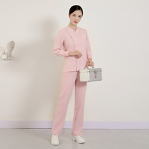 Surgical Clothes Han Style Hand-washing Clothes Long Sleeve Operating Room Clothes Dental Beauty Salon Doctor Brushed workwear men and women