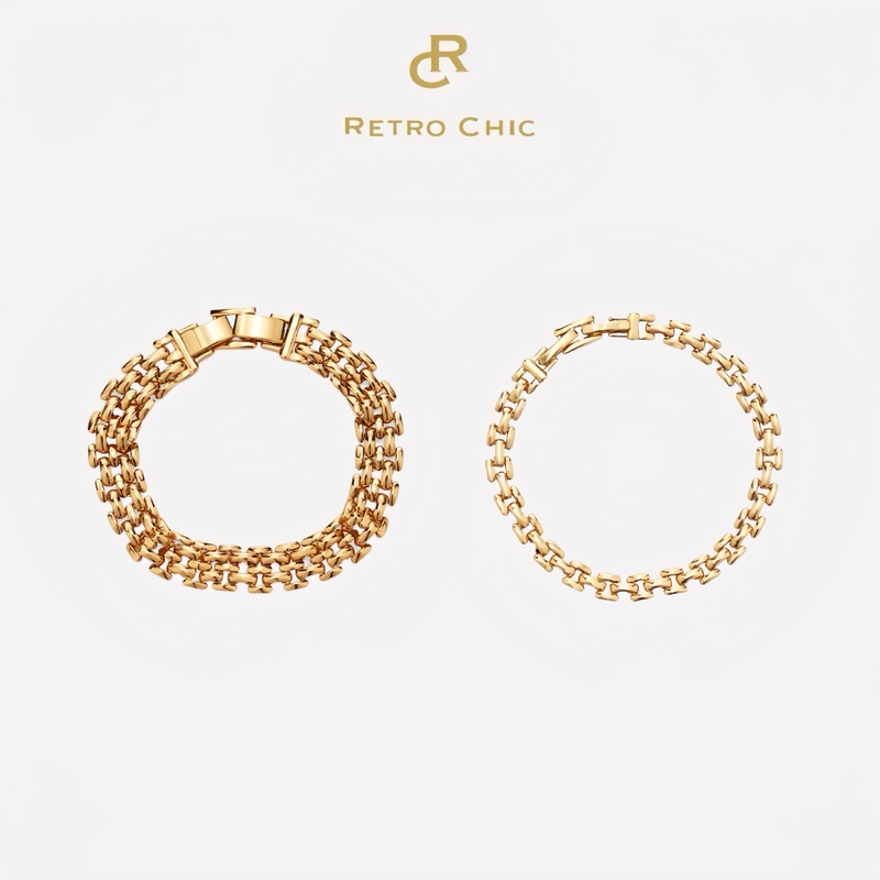0002 Goddess Gift |   Rc Retro Chic Italian Retro Fashion Jewelry Roman Chain Bracelet