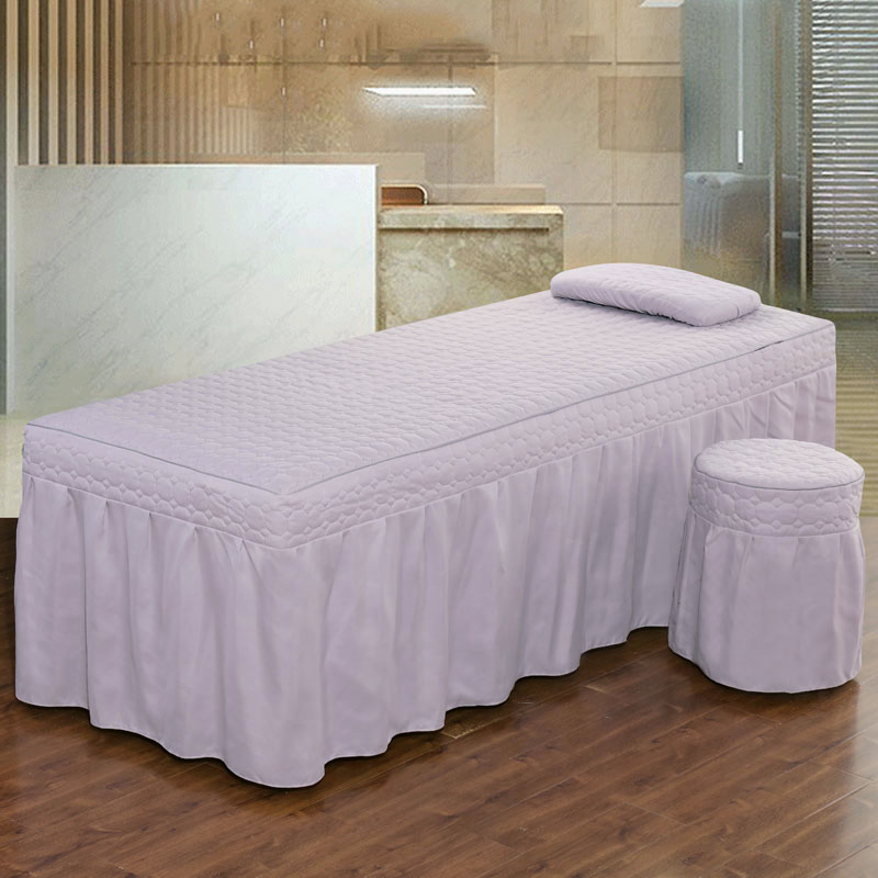 Vẻ đẹp giường đơn duy nhất bộ giường đẹp cộng với bông massage giường bìa thẩm mỹ viện có thể được tùy chỉnh kích thước tùy chỉnh lỗ ngực - Trang bị tấm ga spa