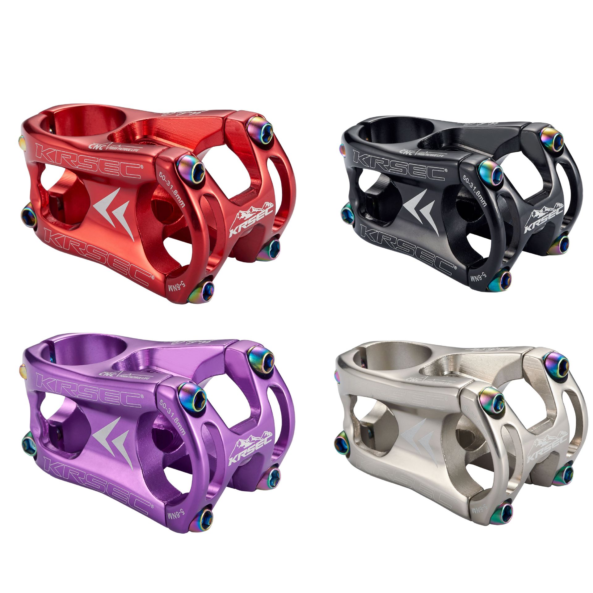 Cross-border KRSEC to set up CNC ultralight hollowed-out short and upright mountain bike to stand 31 8 * 50MM-Taobao