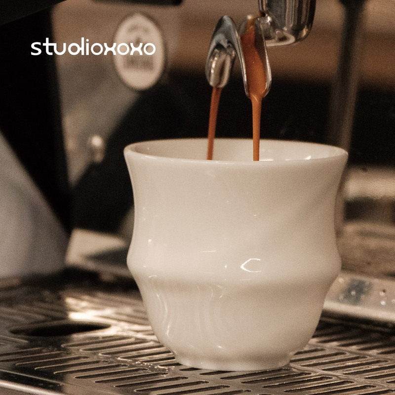 Studioxoxo Roundlay150Ml Round Stacking Coffee Cup American Cup Milk Coffee Espresso Cup Hand-Brewed Coffee Cup