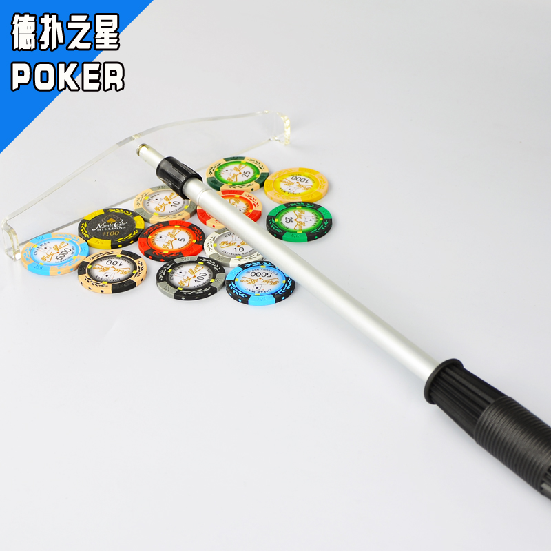 Texas Poker Game Table With Leverage Pushback Chips Pickpocket Retractable Pushback Yard to pick up the mahjong professional