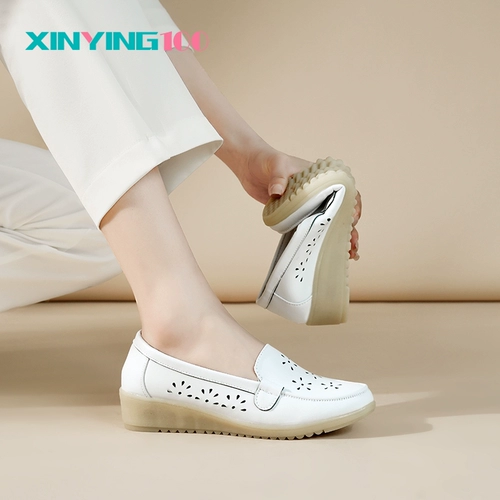 Флисовая униформа медсестры, удерживающие тепло нескользящие высокие туфли на платформе, белая обувь, мягкая подошва