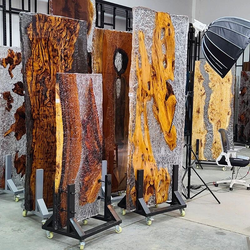 Epoxy Resin Table River Table Wood Material Ocean Coffee Table Conference Large Board Tea Table Solid Wood Log Tea Table Dining Table