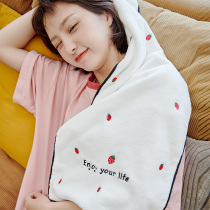 Big towel wash face home soft than cotton water absorption quick-drying no hair Bath baby boy cute girl dry hair