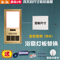 Integrated ceiling wind heating Yuba lamp board replacement panel LED wick strip custom size waterproof lighting accessories