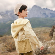 Boys jacket 2020 Fall new Chauchio Korean version of the Korean Air Network Red Spring and Autumn Han series Childrens clothes Childrens tooling autumn clothes