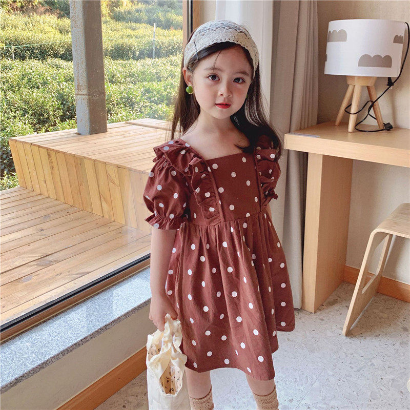 Summer children's dress children's net red foreign style summer dress explosion style Korean version of the girl's little girl princess skirt