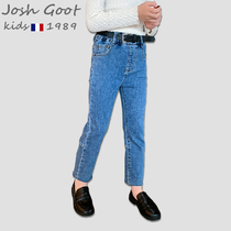 2021 new girls pants spring and autumn style casual foreign atmosphere outside wearing jeans childrens big children autumn pants tide brand