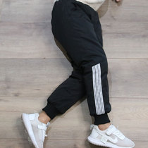 Childrens down pants wear large boys boys girls children and babies in winter thickened white duck down casual warm pants