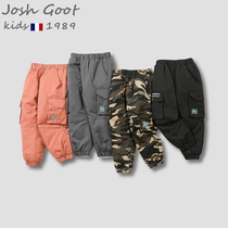 Childrens white duck down pants autumn and winter girls boys