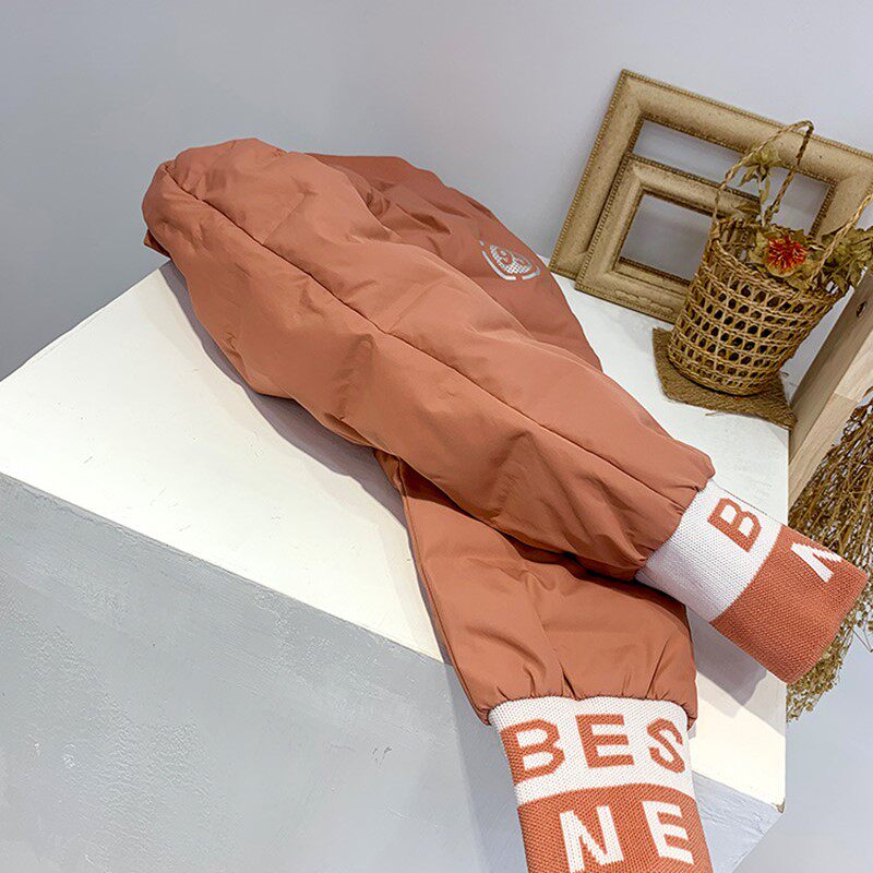 Children's down pants outside wearing girl boy baby boy's baby pants Sub Winter Thickened White Duck Suede Kid Warm Pants