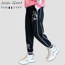2021 New Girls Pants Tide Brand Casual Feet Spring and Autumn Sports Pants Children Joker Autumn Pants