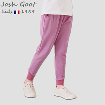 2021 New Girls Pants Tide Brand Spring and Autumn Casual Feet Sports Pants Childrens Loose Pants Trousers