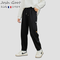 Josh Goot co-name girl pants childrens leisure leg sports pants big children spring and autumn trousers trousers autumn wear
