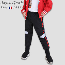 Childrens white duck down pants winter girls boys children babies thick overalls wearing pants