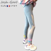 Tide brand Josh Goot co-brand girls pants spring and autumn casual outside wearing leggings childrens sports pants autumn wear