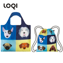 German LOQI Animals series Chauffles Single-shoulder shopping bag Double shoulder bunches pockets Combined light travel paternity bag