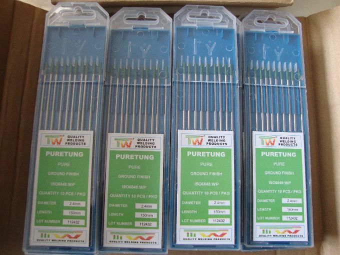 Tungsten electrode for argon welding pure tungsten electrode for argon welding 2 2 2 0 * 150 175