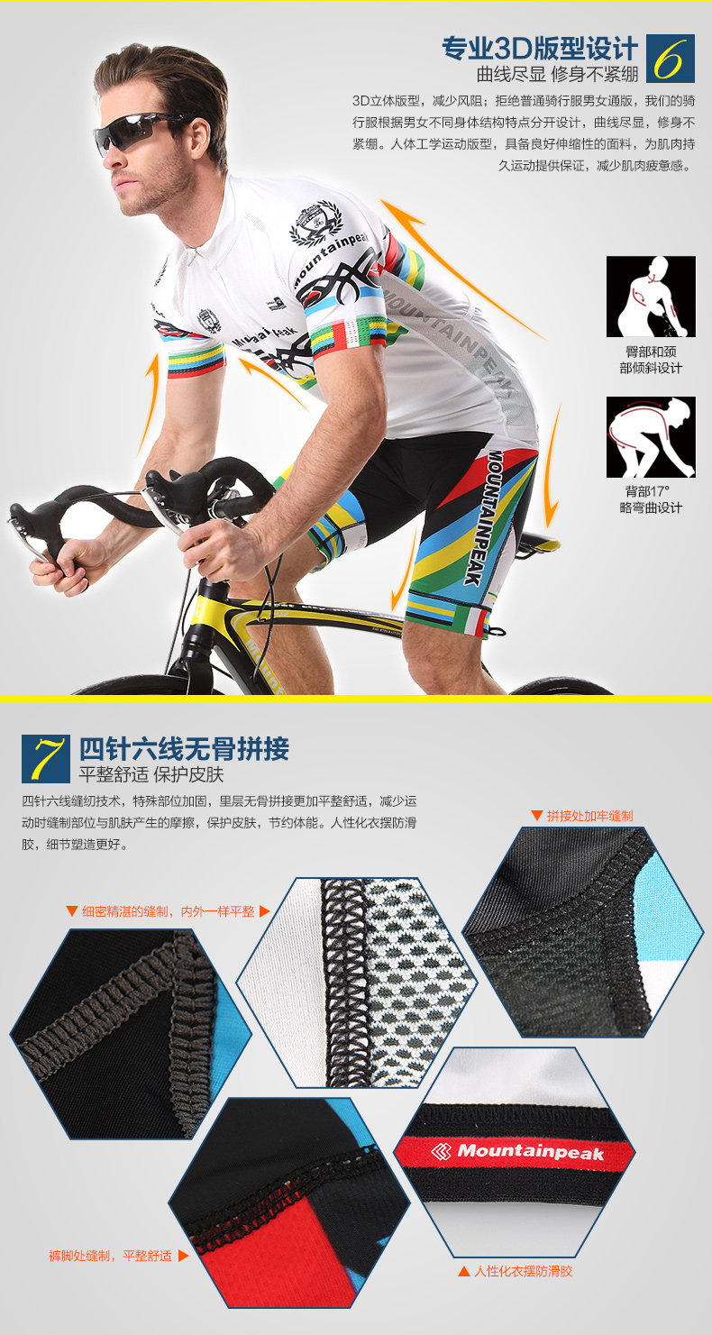 Tenue de cyclisme mixte PEAK MOUNTAIN - Ref 2216737 Image 12