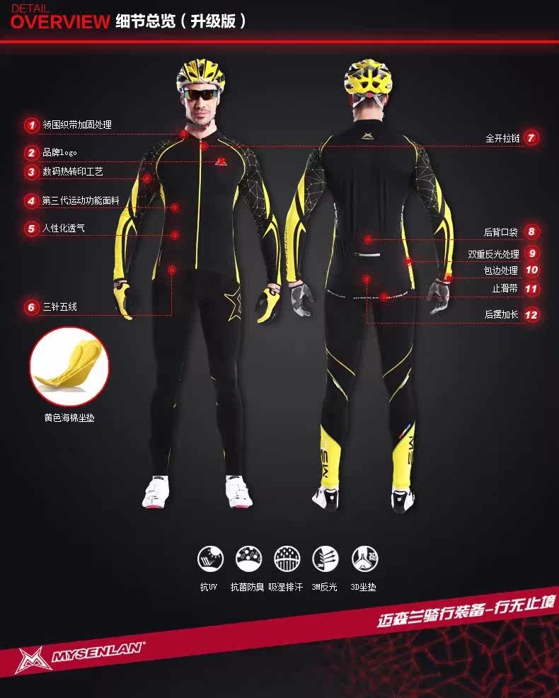 Vêtement cyclisme homme MYSENLAN - Ref 2217216 Image 12