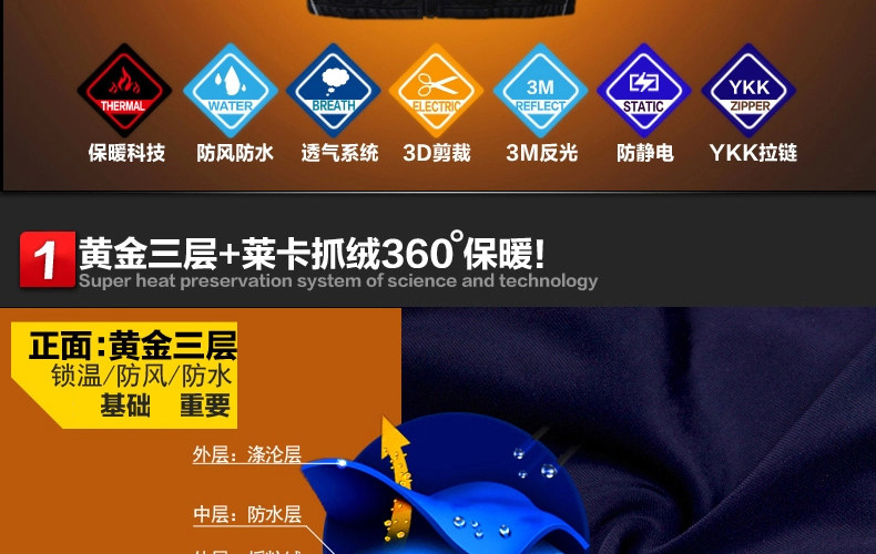 Tenue de cyclisme homme PEAK MOUNTAIN - Ref 2229990 Image 9