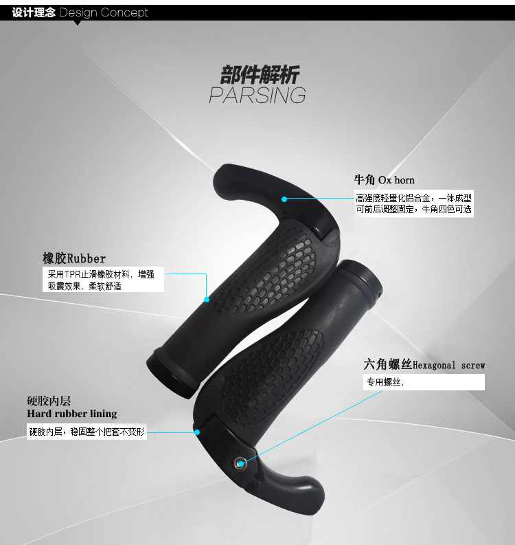 Poignées de vélo FAXIANZHE - Ref 2338681 Image 10