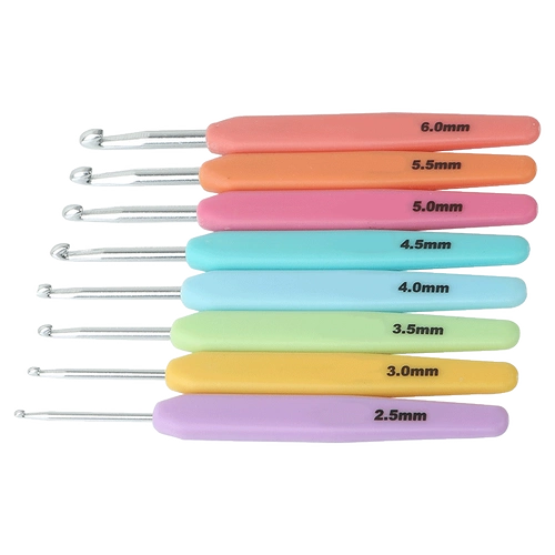 Крючок для вязания, пластиковая плетеная ручка, комплект, плетеный свитер