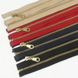 Джинсовая металлическая медная цепочка с молнией ручной работы, аксессуары, 5 размер