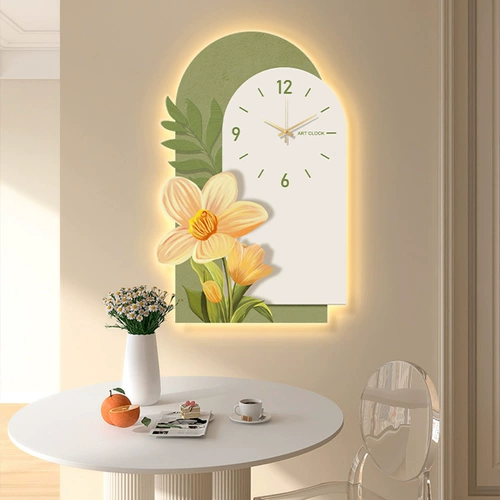 Кремовые модные настенные высококлассные часы, популярно в интернете, коллекция 2023