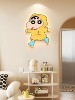 Cream-Style Crayon Shin-Chan Wall Clock 2026 New Model High-End Cartoon Living Room Bedroom Home Wall Clock