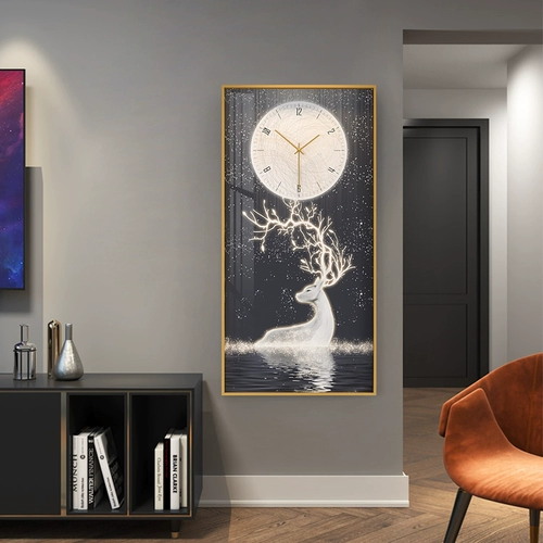 Современные модные креативные настенные часы, простой и элегантный дизайн, легкий роскошный стиль, изысканный стиль, популярно в интернете