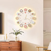 Cream-Style Wall Clock for Living Room 2026 New Cartoon Puppy Restaurant Decorative Painting Clock Wall Hanging Creative Clock Wall Lamp
