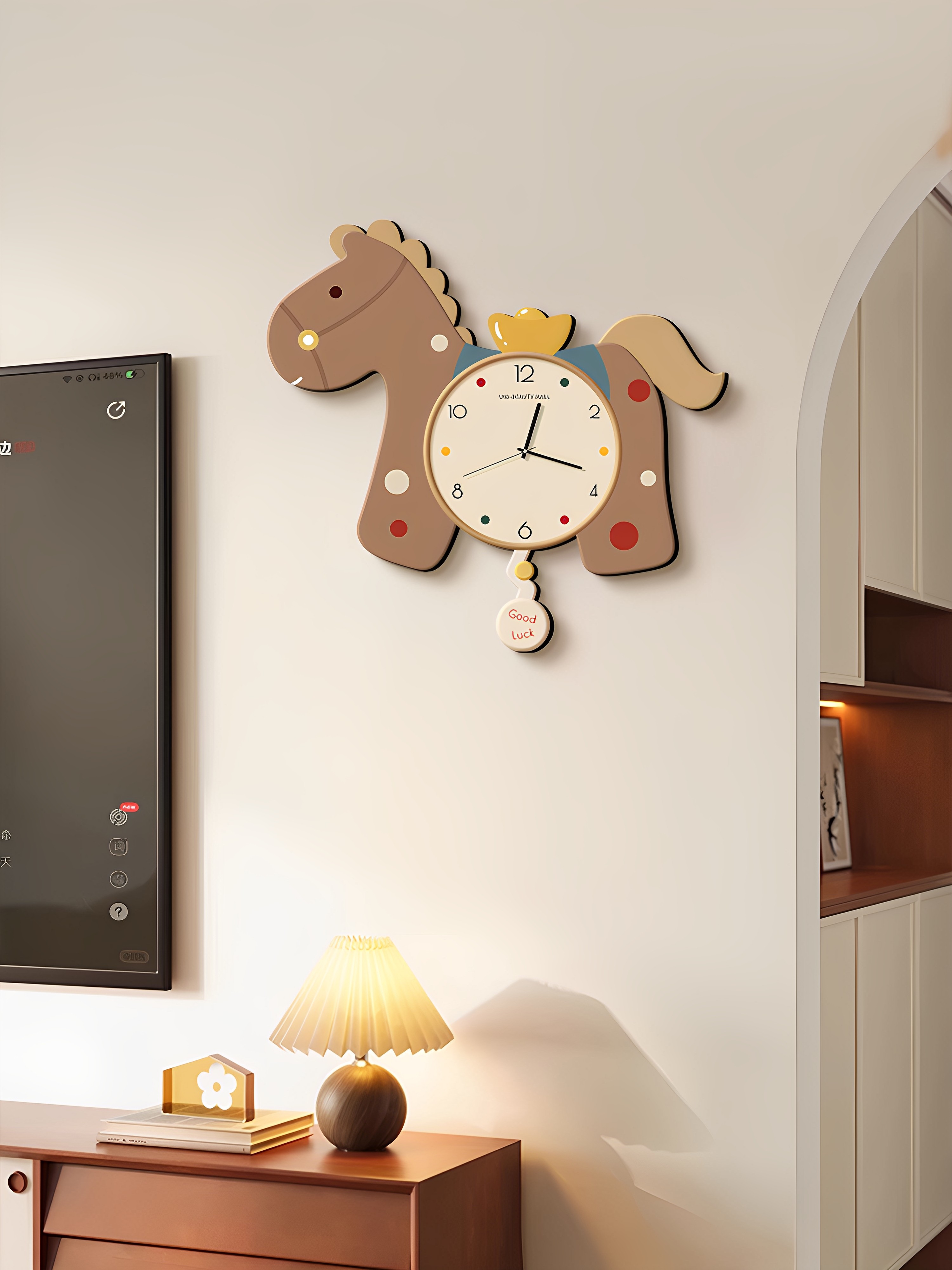 Creative Wall Clock for Living and Dining Room 2026 New Model Home Use Elegant Artistic Clock Simple High-End Silent Wall-Mounted Clock