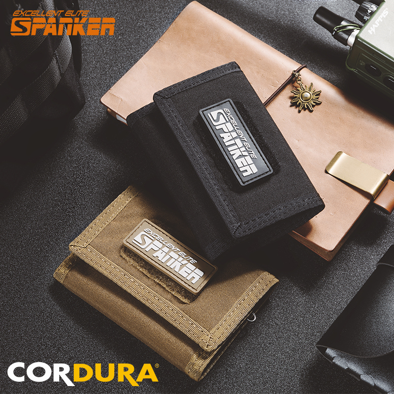 Outstanding Tactical Wallet Men's Short Edc Card Holder Outdoor Folding Document Bag Canvas Nylon 70% off Money Clip Pouch