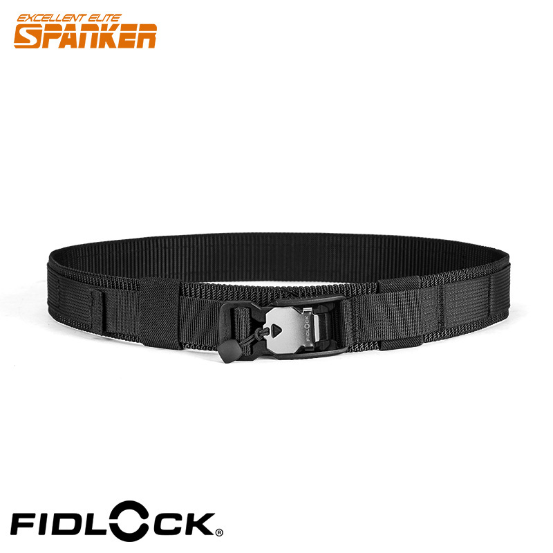 Outstanding Tactical Belt with Fidlock Magnetic Buckle, Quick-Release Multi-Functional Magnetic Buckle, Outdoor Molle Nylon Belt