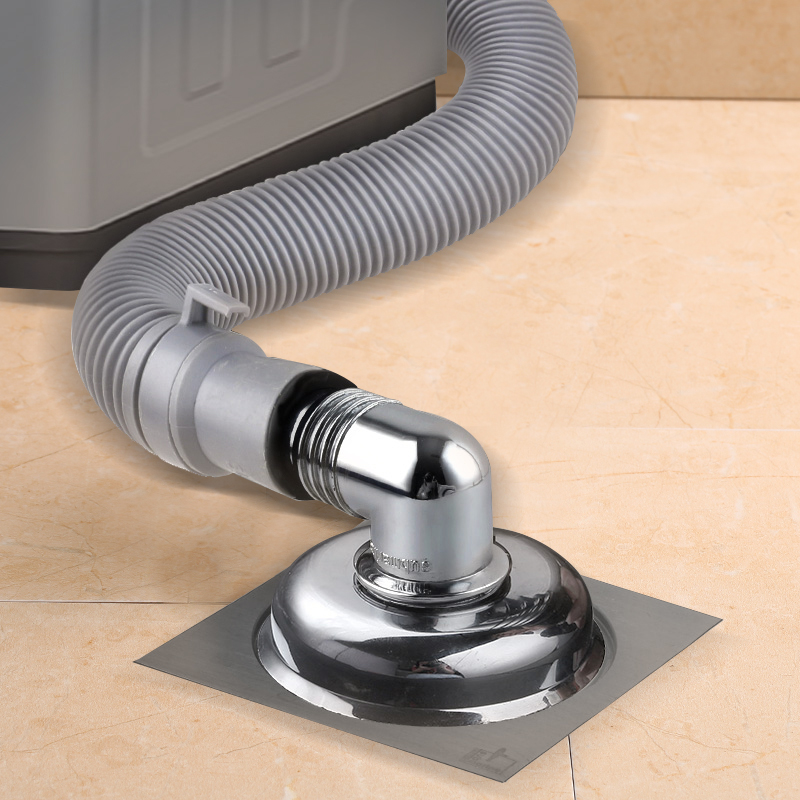 Diving boat washing machine floor drain special joint three-way drain pipe deodorant shared anti-spill water two-in-one anti-leakage