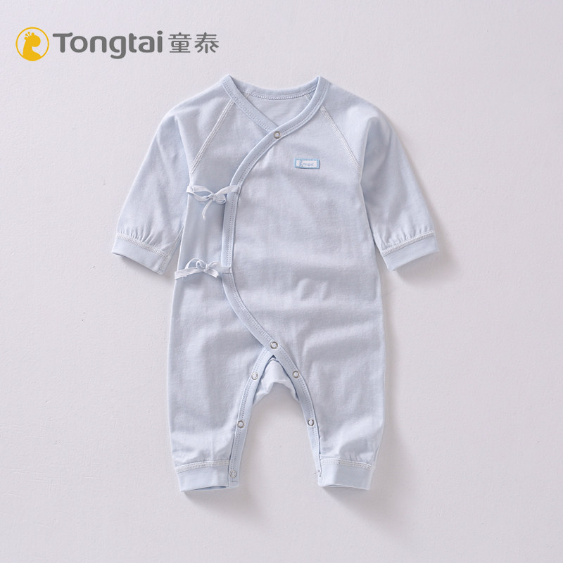 Tong Tai Baby Even Body Clothes Spring Autumn Season Newborn Clothes Early Birth Baby Monk Clothes Pure Cotton One-piece Clothes Climbing Clothes Autumn Clothes