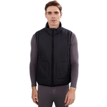 Little nurse thermal vest mens airgel sleeveless waistcoat high collar cardigan vest loose outer wear winter top