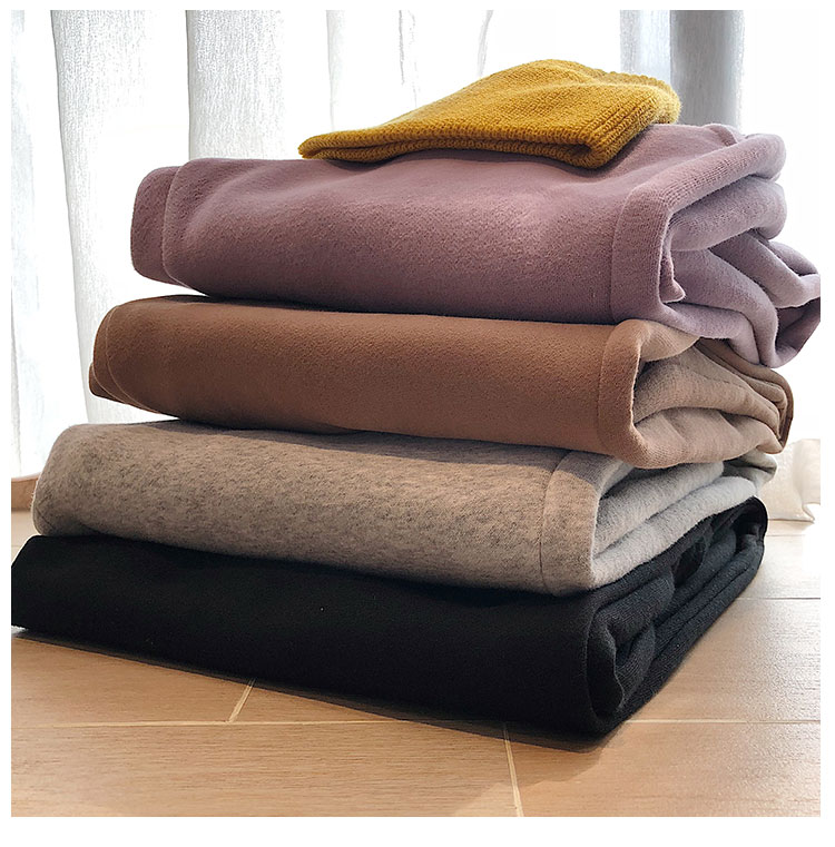 Mùa đông phiên bản Hàn Quốc mới của chic màu rắn hoang dã cộng với quần nhung nam và nữ áo gió nam