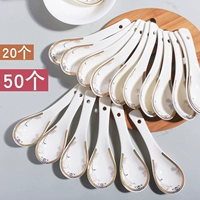 Thìa gốm khách sạn nhà hàng thìa nhỏ ăn cháo thìa gốm sáng tạo Trung Quốc và Hàn Quốc bộ đồ ăn dĩa nhỏ
