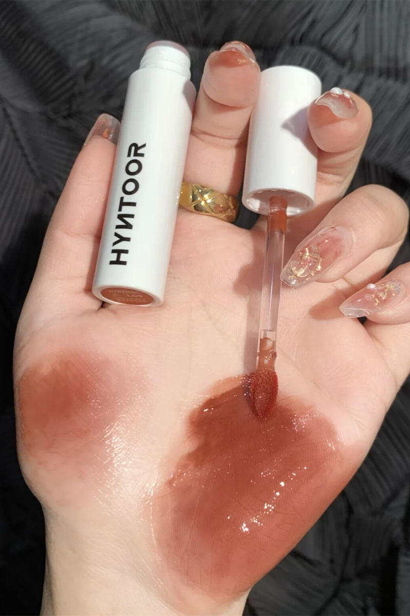 Black Rabbit Black Rabbit Hyntoor Mirror Lip Glazed Water Light Glass Lip Mud Macaragonpeach L04 Milk Tea 03 05