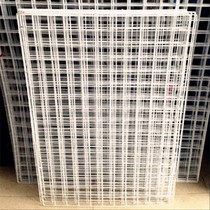 White mesh mesh wire adhesive hook shelf supermarket jewelry iron frame iron display photo thick net frame wall