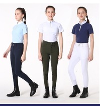 Summer childrens quick-drying silicone riding pants equestrian breeches white competition equestrian pants knight breeches riding wear for women