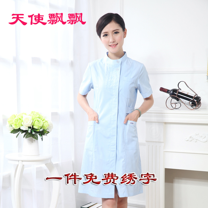 Nurse serving short sleeve summer clothing white drugstore workwear guide doctor's beauty service long sleeve doctor's suit