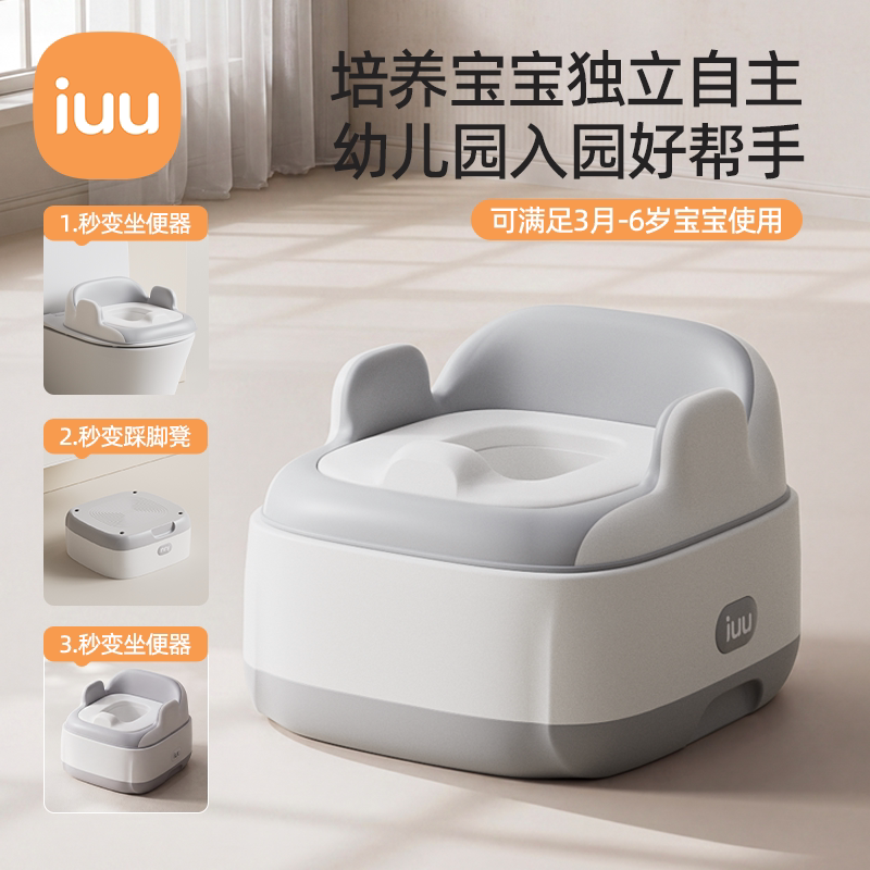 Iuu Children's Toilet Seat for Boys and Girls, Potty Training Seat, Child Toilet Seat, Portable Baby Potty