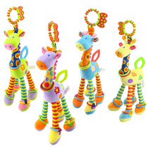 (0-2 years old) baby educational toy giraffe comfort doll car hanging bed hanging wind chime baby hanging