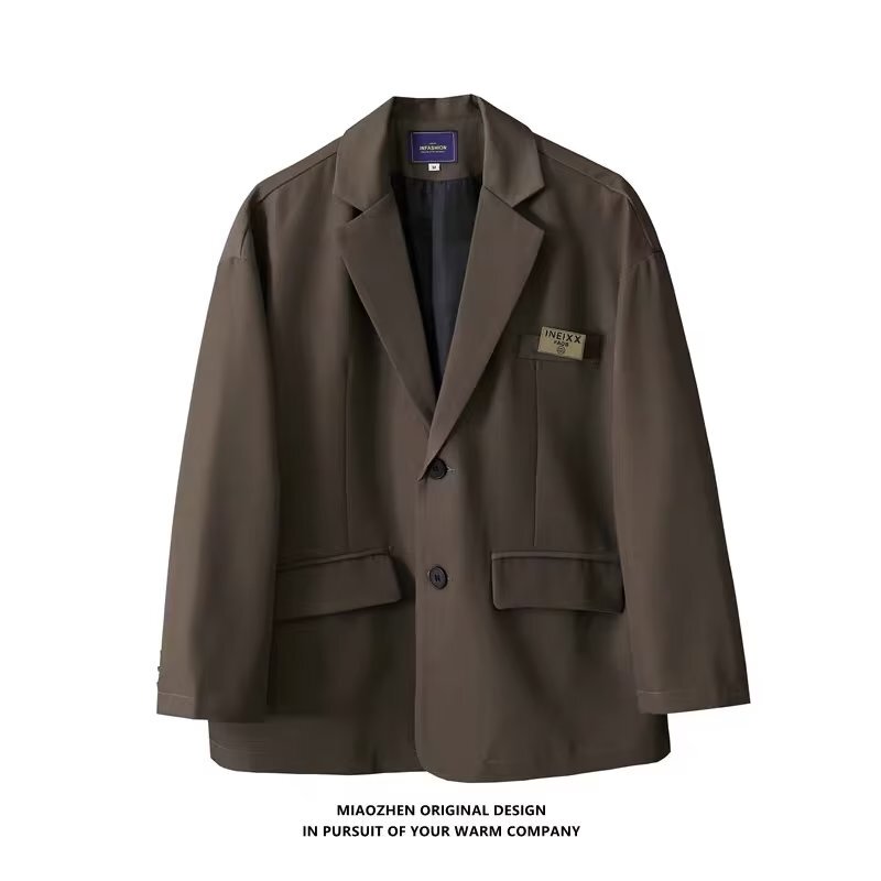 Japanese Style Retro Couple Casual Loose Suit Jacket Men's Handsome Korean Style Trendyy Design Label Student Suit Japanese Style Retro Couple Casual Loose Suit Jacket Men's Handsome Korean Style Trendyy Design Label Student Suit